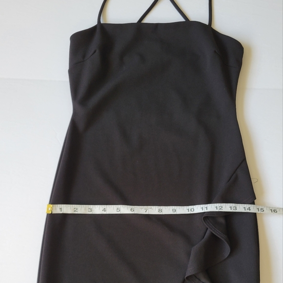 Windsor Ruffled Midi Black Dress - Picture 9 of 10